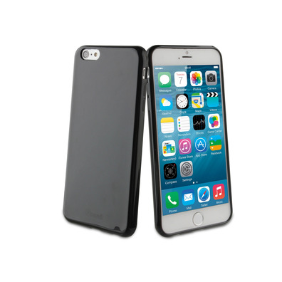 Soft skin-tight case for iPhone 6 Muvit Noir / Vert