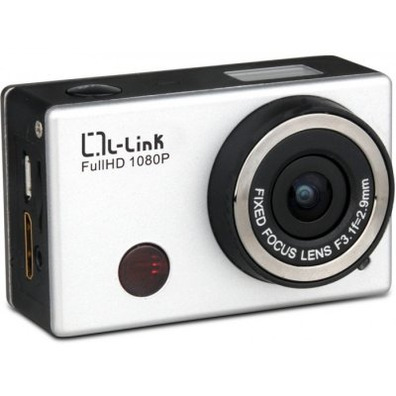 L-lien Cam.Sport FHD 1080p 30fps 8Mpx Wifi Argent