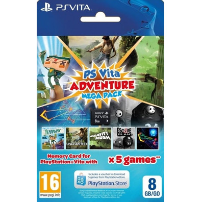 PSVita 2000 (Wifi) + Adventure Mega Pack + Mémoire 8Gb