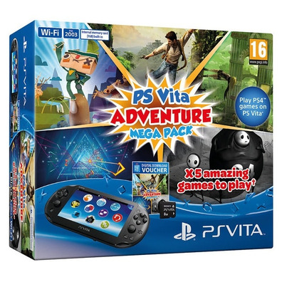 PSVita 2000 (Wifi) + Adventure Mega Pack + Mémoire 8Gb