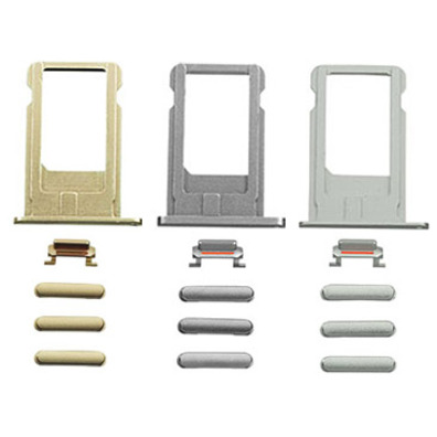 SIM Card Tray and Side Buttons Set for iPhone 6 Plus Noire