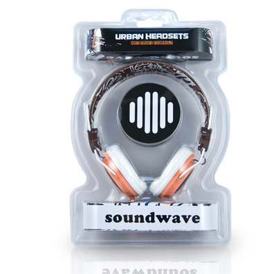 Headphones B-Move SoundWave Orange Noire