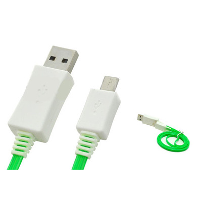 Light Micro USB Data Transfer Charging Cable for Samsung/HTC/Nokia Noir / Vert