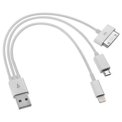 Multi Chargeur USB à Lightning/MicroUSB/iPhone