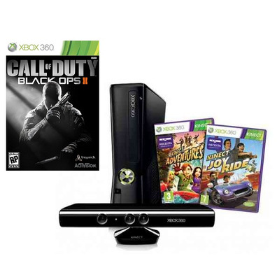 Xbox 360 Slim 4 Gb + Kinect Adventures + Kinect