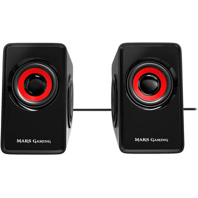 Haut-parleurs Mars Gaming MS1 10W 2.0 Rouge