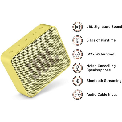 Altavoz Bluetooth JBL GO 2 Amarillo 3W