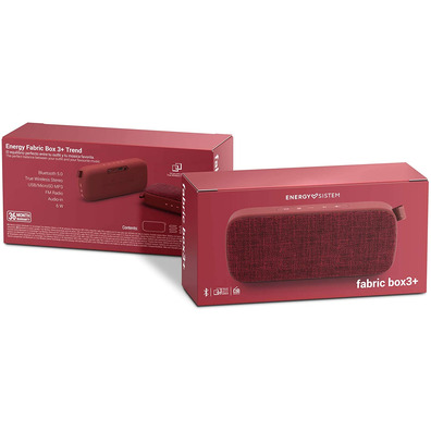 Altavoz Energy Sistem Fabric Box 3 + Tendance Cherry BT