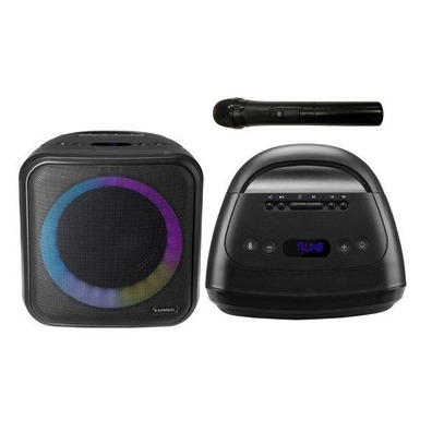 Altavoz Portátil Sunstech Musclecube Black 20W BT5.0/FM/MicroSD/USB/Aux-In