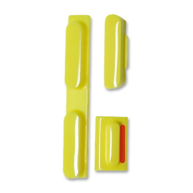 Set de boutons pour iPhone 5C Jaune