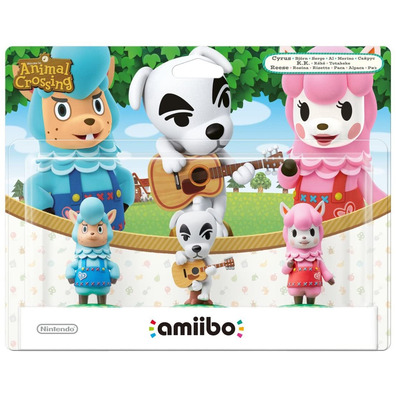 Amiibo Animal Crossing 3 Figuras (Totake, Cyrus, Reese)