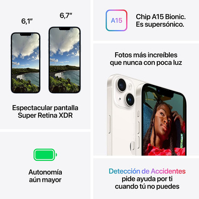 Apple iPhone 14 128 Go 5G Rojo MPVA3QL/A