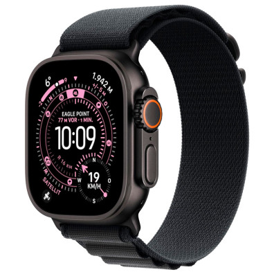 Apple Watch Ultra 3 GPS Cellulaire 49mm Titanio Correa Alpine Loop Noir (L)