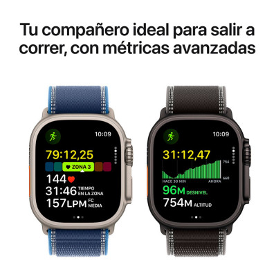 Apple Watch Ultra 3 GPS Cellulaire 49mm Titanio Correa Alpine Loop Noir (L)