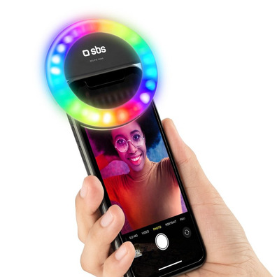 Aro Multicolor Régulable Luz LED Selfie SBS