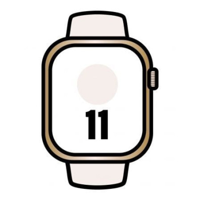 Apple Watch Series 11 Titanio Golden 46mm GPS Cellulaire Rouge de Correa