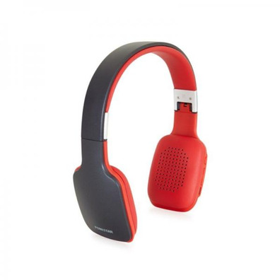 Auriculares Bluetooth Diadema Fonestar Slim-R con Micrófono Noir-Rouge