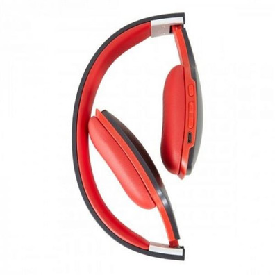 Auriculares Bluetooth Diadema Fonestar Slim-R con Micrófono Noir-Rouge