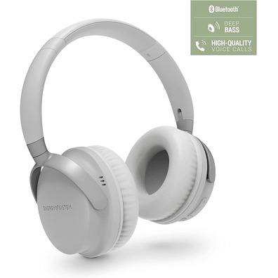 Auriculares Bluetooth Micro Energy Sistem Style 3 Stone Gris