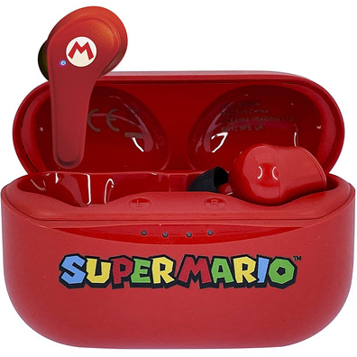 Auriculares Bluetooth OTL Super Mario (Rojo)