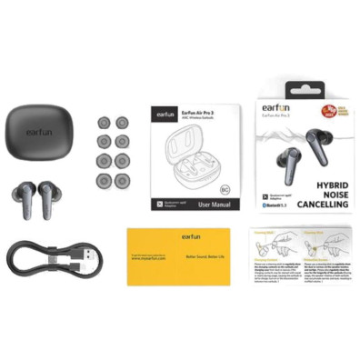 Air Pro 3 ANC (charge sans fil) Noir