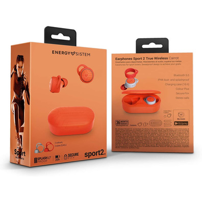 Auriculares Énergie Sistem Sport 2 True Orange