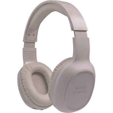 Auriculares Inalámbricos Mars Gaming MHW-ECO Bluetooth / Jack 3.5mm Gris