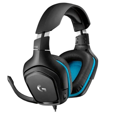 Logitech Auriculaires G432 7.1 avec Microphone USB/Jack 3.5 Noir