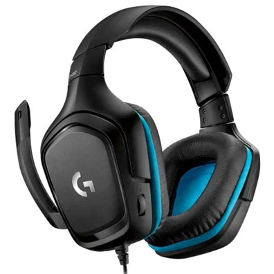 Logitech Auriculaires G432 7.1 avec Microphone USB/Jack 3.5 Noir