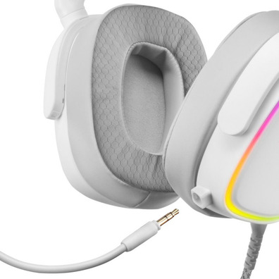 Auriculares Mars Gaming MHAXW White RGB