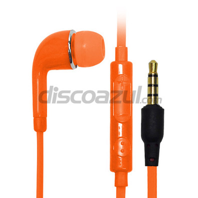 Écouteurs avec microphone pour Samsung Galaxy S4 Orange