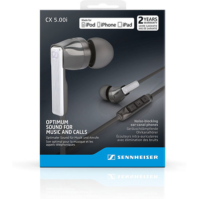 Les écouteurs Sennheiser CX 5.00 i Noir