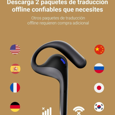 Traducteur auriculaire Timekettle W4 Pro IA Noir en temps réel
