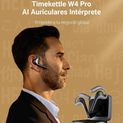 Traducteur auriculaire Timekettle W4 Pro IA Noir en temps réel
