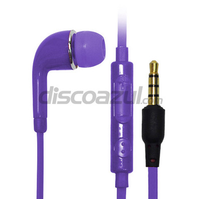 Écouteurs avec microphone pour Samsung Galaxy S4 Violette