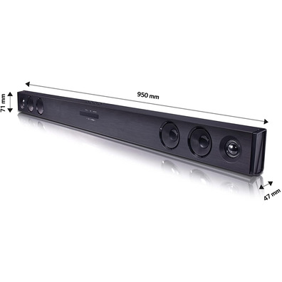 Barra de Sonido Bluetooth LG SJ3 300W 2.1 Negro