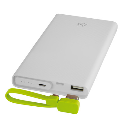 BATERIA KSIX 10000 MAH USB QUICK CHARGE 3.0 et USB BLANCA