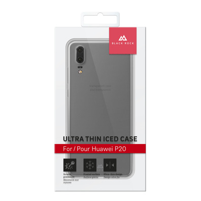 Logement Huawei P20 Noir rock Ultra Mince glacé