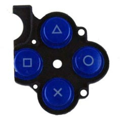 D-Pad Rubber and Buttons (Blue) - PSP 3000
