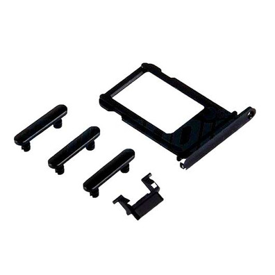 SIM Card Tray+Side Buttons for iPhone 7 Plus (5.5") Black