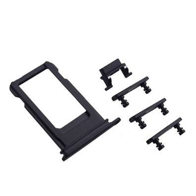 SIM Card Tray+Side Buttons for iPhone 7 Plus (5.5") Jet Black