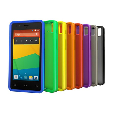 bq Aquaris E4.5 Gummie Cover Jaune