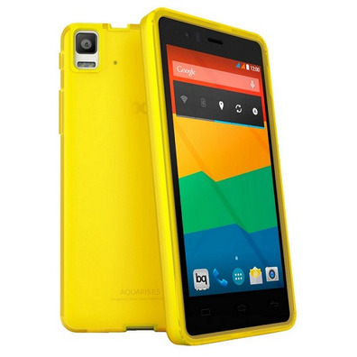 bq Aquaris E4.5 Gummie Cover Jaune