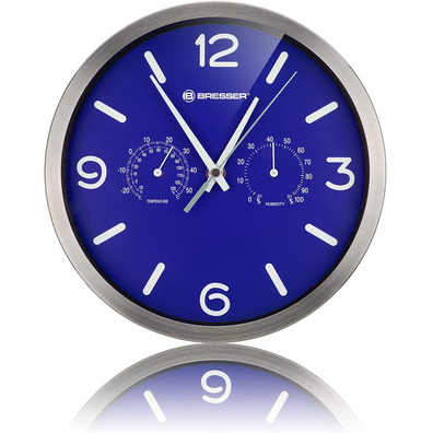 Bresser DCF 25 cm Reloj Termohigrómetro Mytime Azul