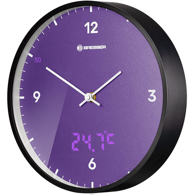 Bresser Mytime LEDSEC Morado