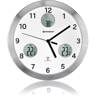 Bresser Reloj de Pared MyTime IO 30cm Blanco