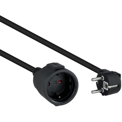 Cable Alimentación Alargador Nanocable 2m Negro