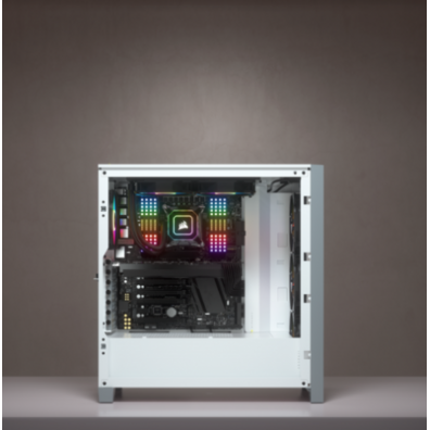 Caja Corsair ICUE 4000X RGB Verre trempé Blanca