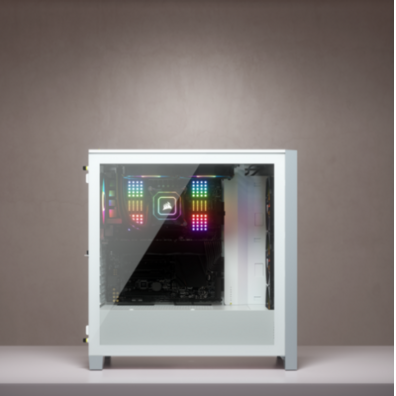 Caja Corsair ICUE 4000X RGB Verre trempé Blanca