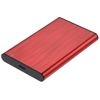 Caja Externa 2.5''USB 3.1 SATA Aisens Aluminio Negro ASE-2525RED